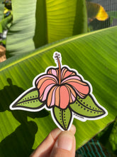 Load image into Gallery viewer, Pink Hibiscus Sticker
