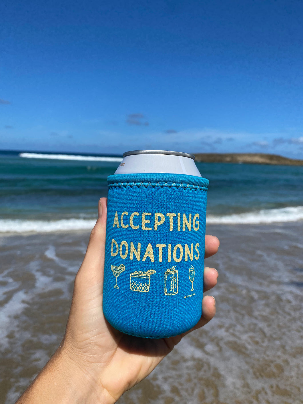 Accepting Donations Koozie