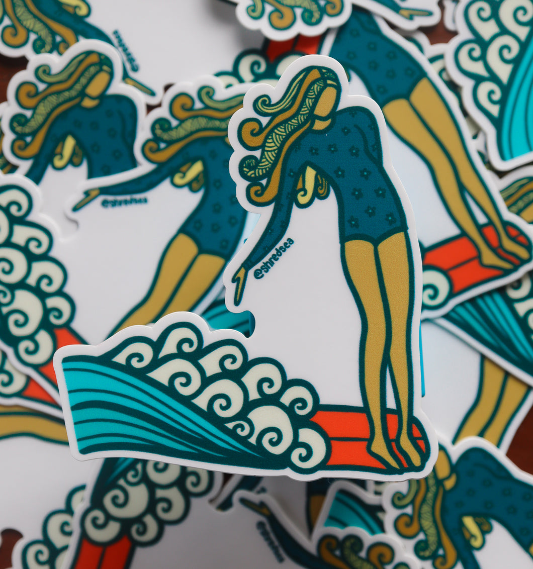 Hang Ten Sticker