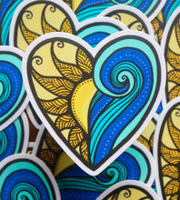 Load image into Gallery viewer, Ocean Heart Sticker
