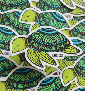Puerto Rico Turtle Sticker
