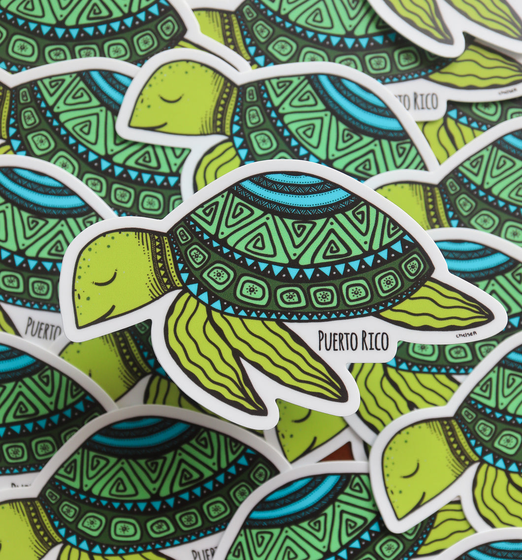 Puerto Rico Turtle Sticker