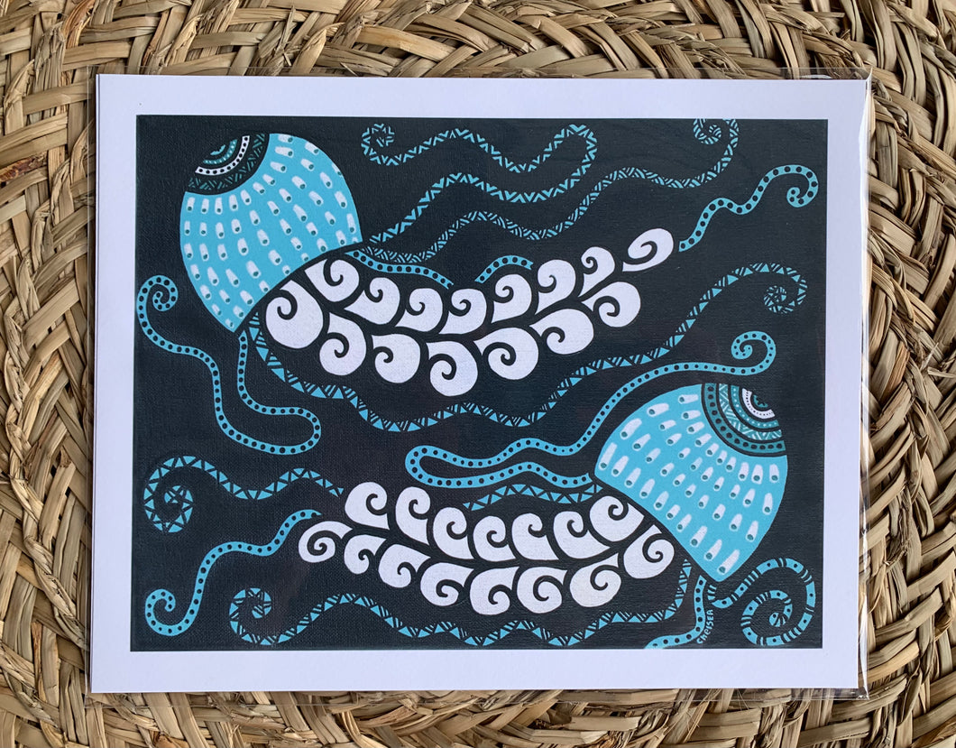 Batik Jellyfish Print