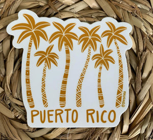 Puerto Rico Palms Sticker