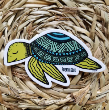 Puerto Rico Turtle Sticker