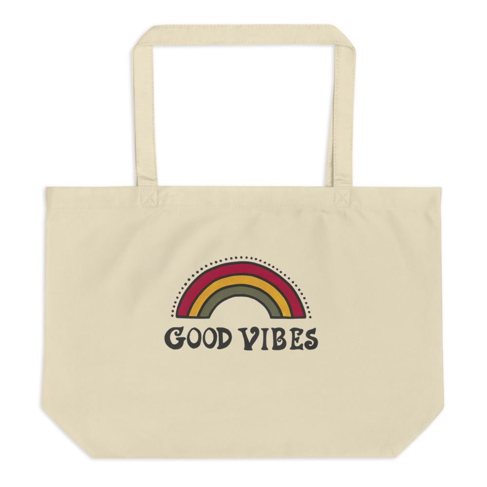 Good Vibes / Large organic tote bag